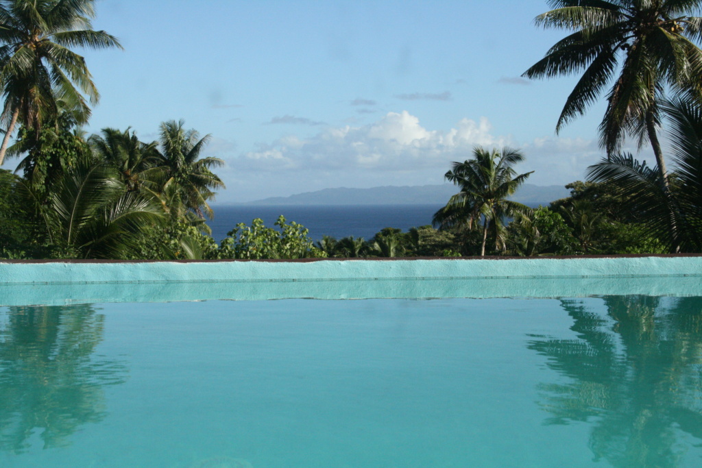 Fiji accommodation on Taveuni looking over the pool